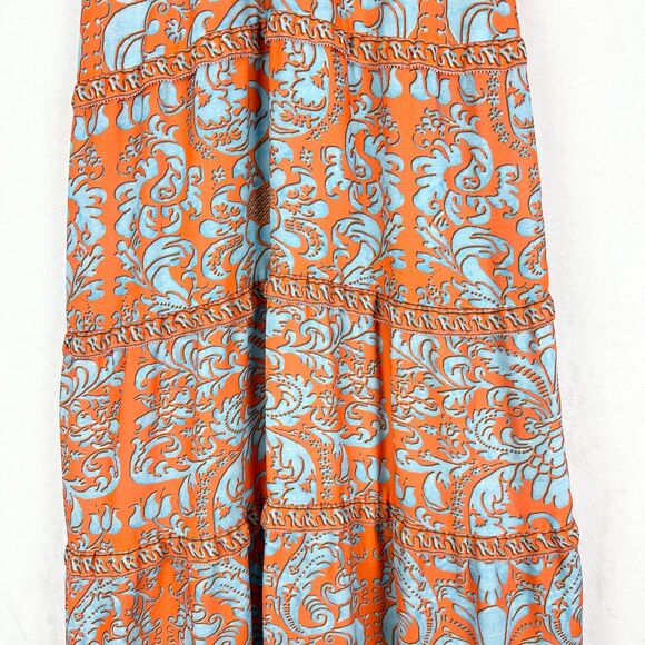 Alice Olivia Karolina Halter Maxi Dress Size 4 Forever Yours Sienna Boho - Picture 6 of 13